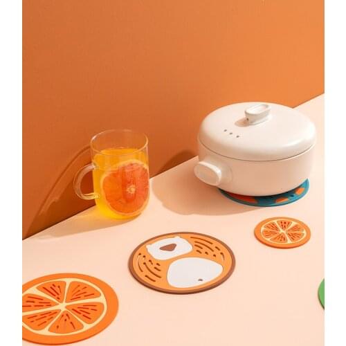 Insulation mat bowls mat anti-hot heat household water table place mat sub-menu dish pot pad coaster placemat