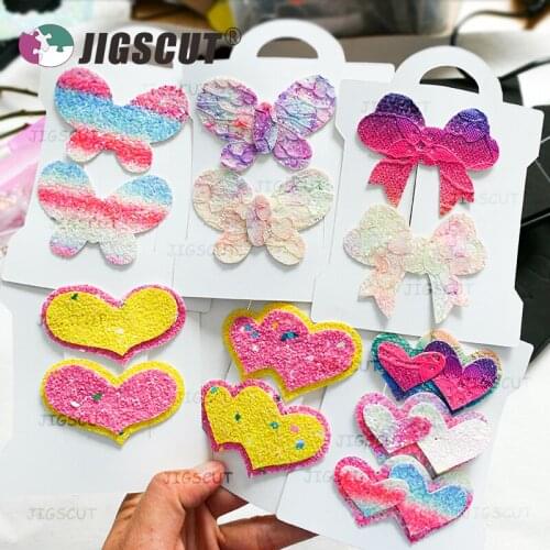 Heart shaped combination clip,steel rule wood cutting dies ,can cut felt and leather