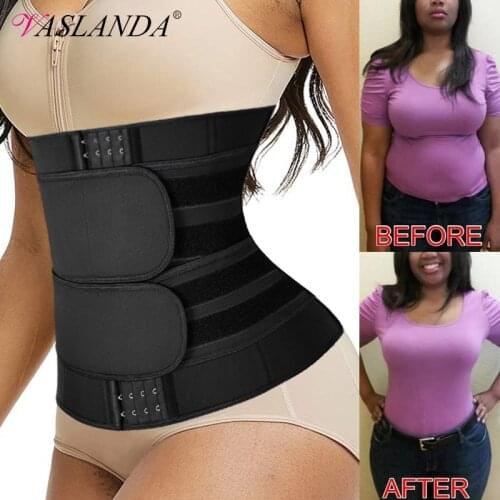 Waist Trainer Cincher Corset for Women Weight Loss Slimming Body Shaper Neoprene Trimmer Belt Sauna Sweat Fat Burner Straps