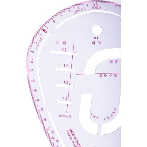 LMDZ New Sleeve Curve Ruler Measure Plastic Tool French Curve Ruler Multifunction Cutting Ruler for Sewing Dressmaking Drawing