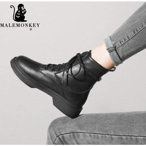 MALEMONKEY Women's Wedge Ankle Boots