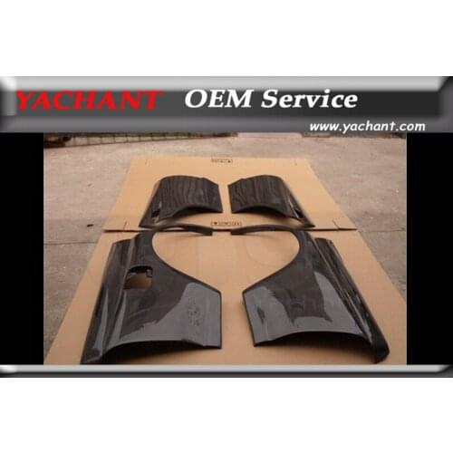 Car-Styling Carbon Fiber Body kits Fit For 1989-1994 Skyline R32 GTS 4D Rear Wider Fender and Rear Doors Wider Cover