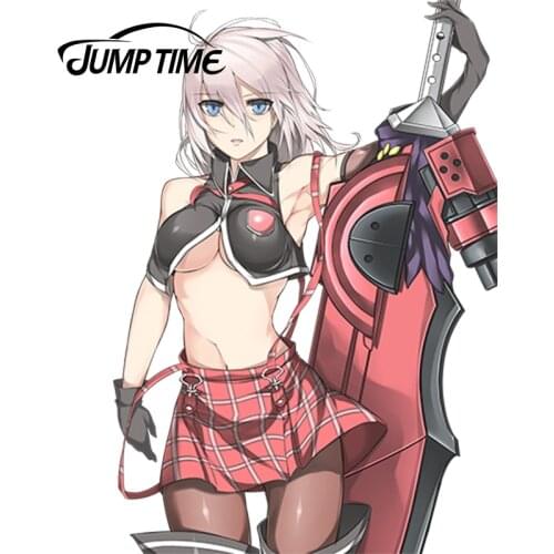 JumpTime 13cm x 9cm 3D Car Styling God Eater Anime JDM Alisa Ilinichina Amiella Sexy Girl Decal Waterproof Car Sticker
