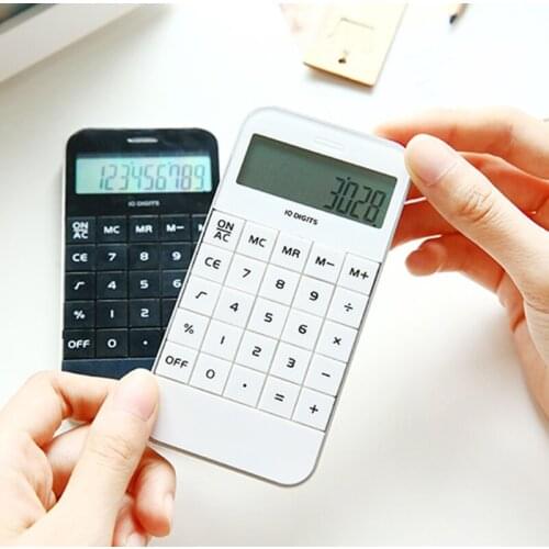Portable Office Home Calculator LCD Pocket Electronic Calculating School Calculator mini calculator inventory Stationery