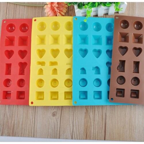 Rectangle Shape Silicone Mold 30 Grid Cake Decorating Tools Cupcake Silicone Chocolate Soap Mold DIY Decoration Wedding Mould