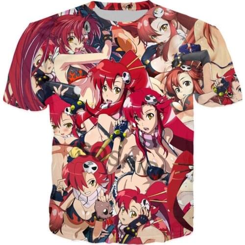 SOSHIRL Harajuku Girls T-shirt Fashion Womens Streetwear Kawaii Anime Classic Summer Short Sleeve T Shirt Yoko Littner Clothes