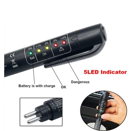 Car Brake Fluid Tester LED Car Vehicle Auto Automotive Testing Tool Brake Liquid Digital Pen For Vehicle Oil Temperature Test