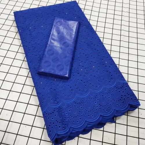 High Quality African Nigerian Tulle Lace Fabric Wedding Party Gown Dress Swiss100% Cotton Fabric Embroidered Damask 2.5Yards