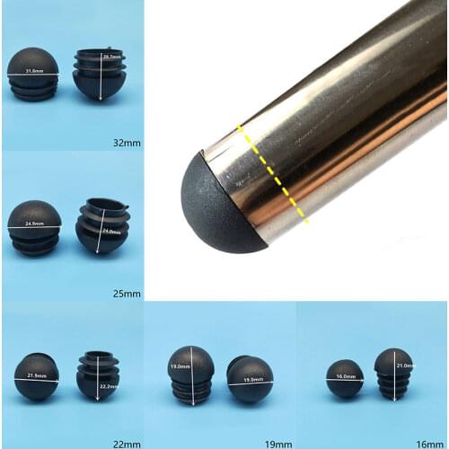 10Pcs Furniture Chair Leg Caps Tube hole Insert Plugs Floor Protector Leg Plug End Caps Bung Round Pipe Tube Decor Dust Cover