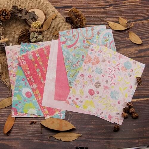 14 sheets 15x20cm Single-side Decorative Scrapbooking DIY handmade Craft paper PP06 flower