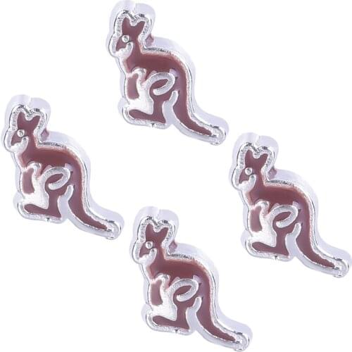 F464 Hot Selling 20pcs/lot Red Floating Kangaroo Charms Fit Glass Photo Lockets MF07#(Free Shipping)