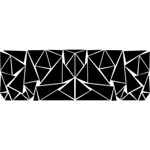 200x60cm Car Styling Matte Black Triangles Car Side Sticker Camouflage Vinyl Decal Decor Sticker Car Decoration