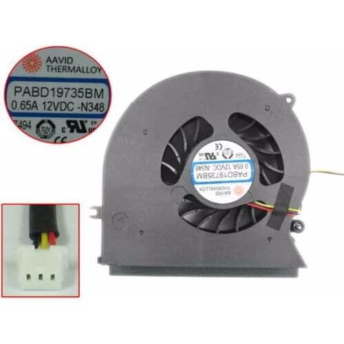 AAVID GT72 PABD19735BM N348 DC 12V 0.65A 3-wire Server Cooling Fan