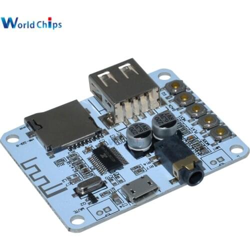 5V 2.1 Wireless Stereo Music Module Bluetooth Audio Receiver Board With USB TF Card Slot Decoding Playback Preamp Output A7-004