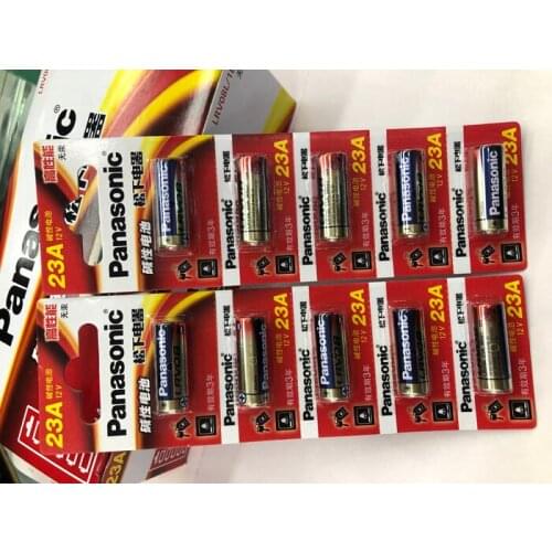 50pcs/lot New Original Battery For Panasonic LRV08L-1B5C 12V A23 23A Ultra Alkaline Battery/Alarm Batteries