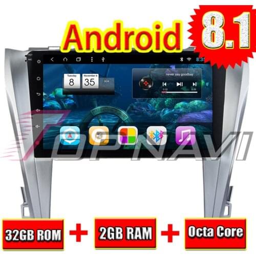 Car GPS Navigation for Toyota CAMRY 2015 10.1'' Android 8.1 Topnavi Auto Radio Car PC Stereo Automagnitol NO DVD Multimedia 2Din