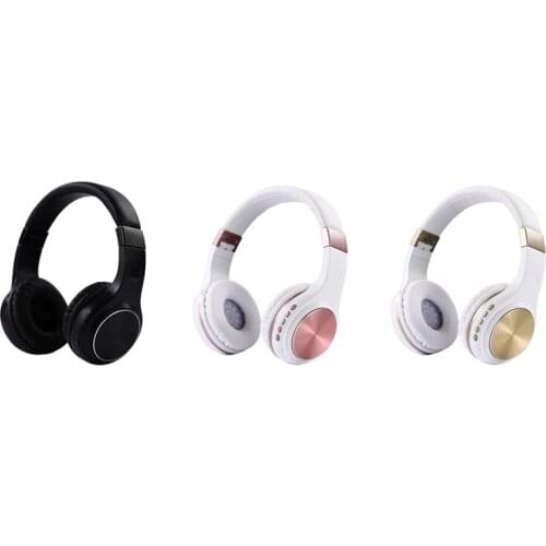 Bluetooth 5.0 Wireless Headset Headband TF Plug in Wireless Headset for School Travel Cell Phone Tablet Computer