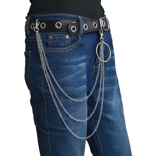 Key chainPunk Chain On The Jeans Pants Women Men Chains For Pants Hipster E Girl Boy Clothing Accessories
