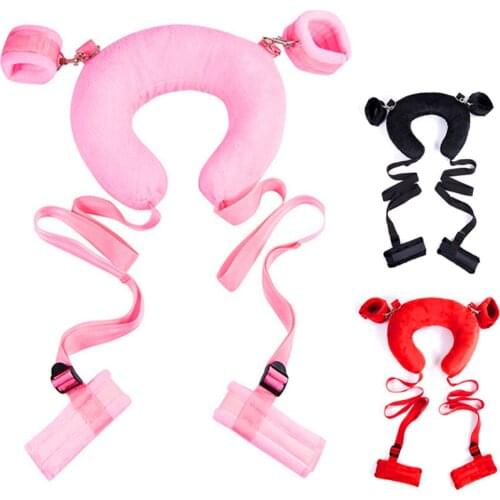 Neck Pillow Leg Open Lift Hand Cuff Ankle Cuffs Restraint Handcuff BDSM Bondage Harness Adult Sex Games erotic Toys For Couples
