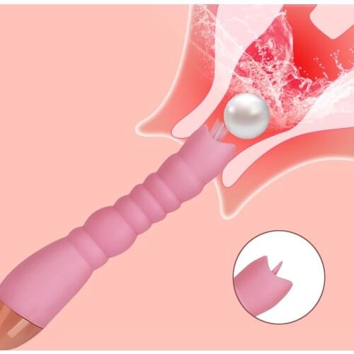 BOMBOMDA Dildo Vibrator Magic Wand Tongue Licking Vagina Clitoris Stimulator Sex Toys for Women Female Masturbator Sex Shop