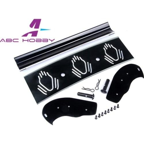 HPI RACING/KM HPI 5B 5T 5SC LOSI TDBX FS racing MCD 1/5 scale rc CNC alloy black+white wing