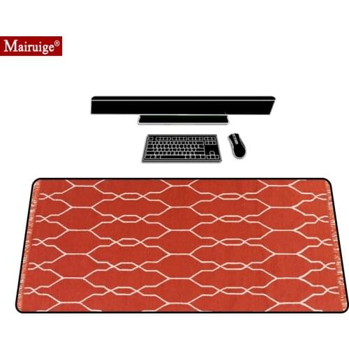 Persian Rug Red Minimalist Mouse Pad XXL Gamer Desk Mat Large Keyboard Pad Gaming MousePad 90x40cm/80x30cm for Laptop Table Pads