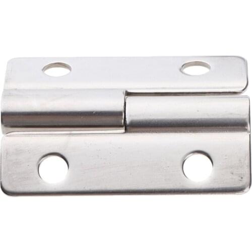 Left-Butt Hinges Silver Tone for Cabinet Drawer ，Marine Boat Home Furniture Hardware Door Hinge