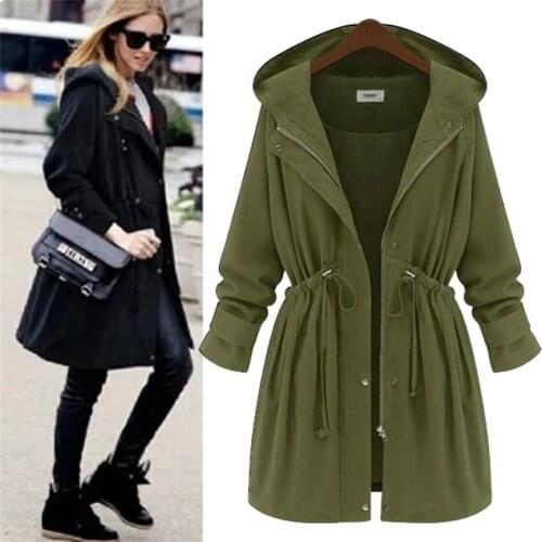 Longqibao Women's Long Raincoats
