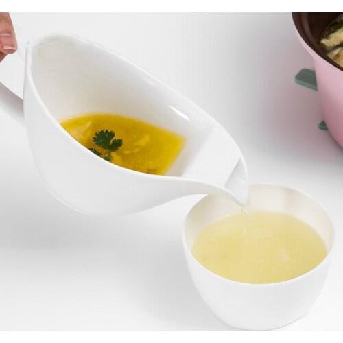 Ceramics Filter Oiler Household Oil Trapping Bowl for Drinking Soup Artifact Ceramics Pour Oil Kitchen Oil Soup Separation Cup