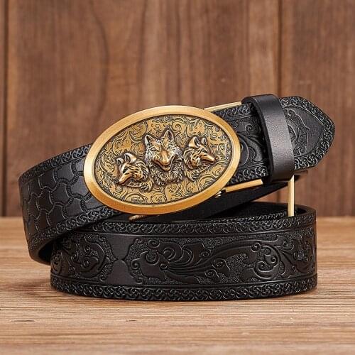 Dragon Designer Belt for Men Retro Automatic Buckle Arts and Crafts Belt Men Genuine Cow Leather Waist Band Honorable Strap