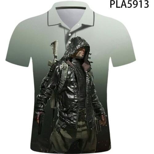 2020 New Polo Homme Game Pubg 3D Printed Fashion Camisas Polo Shirt Men Streetwear Casual Hombres Harajuku Cool Short Sleeve