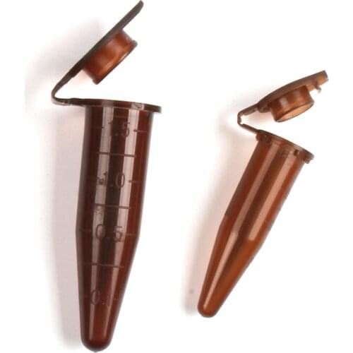 Plastic test tube Brown centrifuge tube dark EP tube 0.5/1.5ml