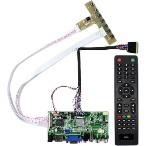 HD MI VGA 2AV USB Audio LCD Controller Board for 17.3" LP173WD1 1600x900 LCD