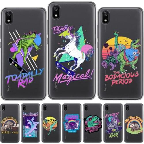 Totally Magical Unicorn Dinosaur Silicone Case For Xiaomi Mi A1 A2 Mi 8 Pro Redmi 5 Plus Note 10 8 7 4 4X 5 6 Pro Soft Cover