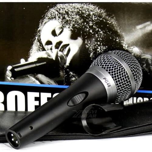 Professional Dynamic Microphones Handheld Switch Vocal Microphone For PGA PG 48 48LC PG48 PGA48 PGA48LC KTV Karaoke Mixer Audio