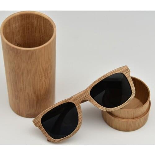Men Women Polarized Bamboo Sunglasses Brand Designer High Quality Wood Frame Wooden Sun Glasses