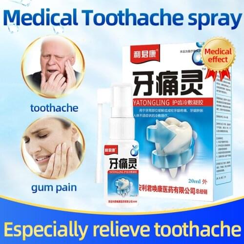 20ml Herbal Mouth Freshener Spray Toothache Antibacterial Liquid Oral Care Tooth Prevent Toothache Pain Relief