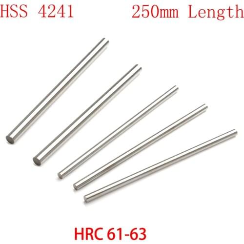 3mm 4mm 5mm 5.5mm OD 250mm Length HSS W4241 HRC61-HRC63 Jobber Drill Bit Boring Out Round CNC Cutting Turning Lathe Tool Bar Rod