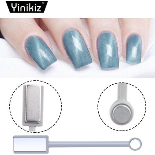 Yinikiz 1Pcs Double Head 3D Magnet Stick Nail Art Magic Cat Eyes UV LED Nail Effect Manicure Tools