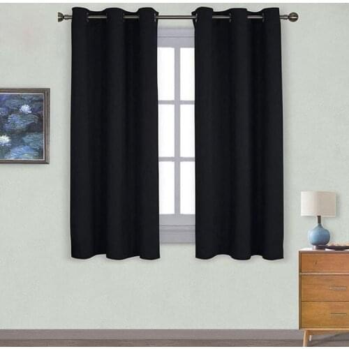 2Pcs/Set Blackout Curtains Thickened Double-Sided Multicolor Coating Sunscreen Shading Fabric Thermal Insulation