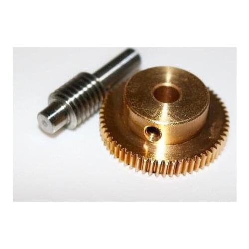 0.5M-40T Gear Diameter:21.2mm Hole:5mm Rod L:33MM Stainless Steel Worm Gear