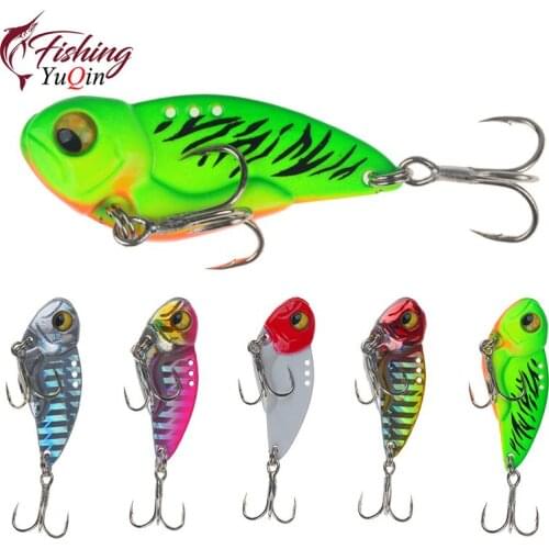 1pcs 12.8g 3D Eyes Metal Vib Blade Lure Sinking Vibration Baits Artificial Vibe for Bass Pike Perch Fishing Tackle