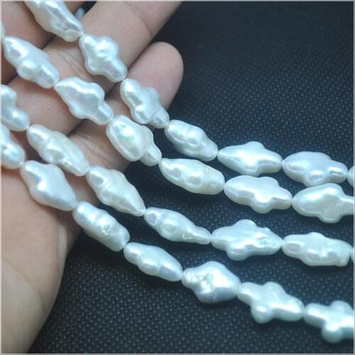 25pcs natural cultured freshwater pearl strings cross shape pearl beads size 10x15mm for women bracelets making parts