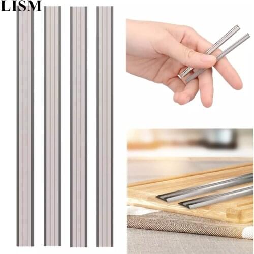 4Pcs Carbide Planer Blade 82x5.5x1.2mm Reversible Wood Planer Knife for Woodworking Machinery Parts