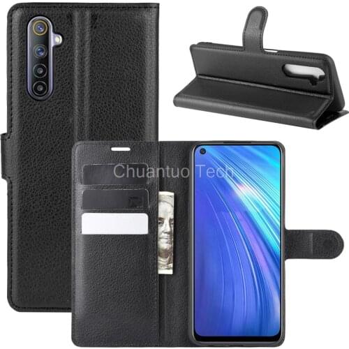 Book Style PU Leather Case Cover for Realme 6S Flip Wallet Phone Bags Cases with Stand for Realme 6 6.5