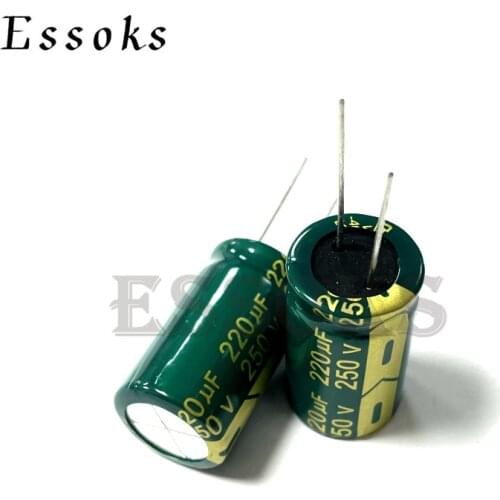 2pcs Electrolytic Capacitor 250V220UF 250V 220UF 18X30 mm High Frequency Low ESR Aluminum Capacitors