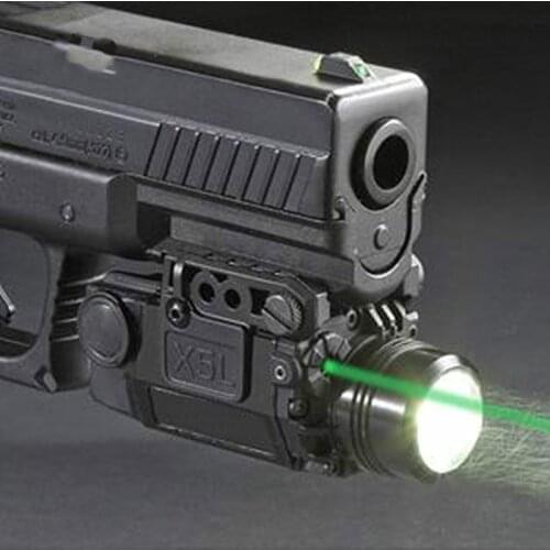 Glock Tactical Laser LED Flashlight Combo Green Laser Sight Universal Pistol Gun Mira Laser Pistola For Airsoft Glock 17 18 19