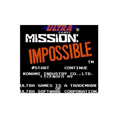 MISSION IMPOSSIBLE Region Free 60 Pin 8Bit Game Card For Subor Game Players