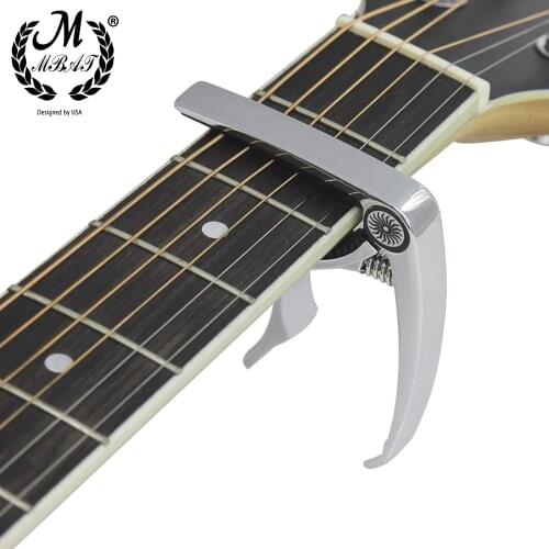 M MBAT Acoustic Guitar Capo Universal Quick Change Clamp Key Zinc Alloy Metal Folk Classic Guitar Musical Instrument Accessories