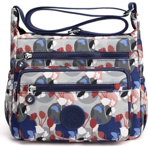 Fashion Nylon Shoulder Bag For Women 2021 Large-capacity Multi-pocket Messenger Bag Short-distance Travel Wallet And Handbag Sac